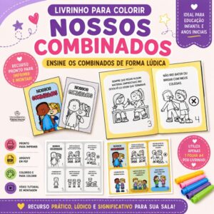Livrinho para Colorir Nossos Combinados